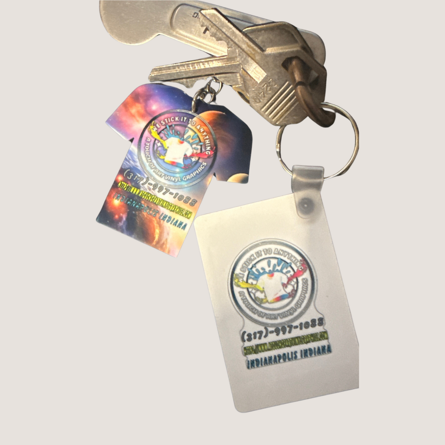 Personalized Key Tags – Custom Keychains with Your Design - A Touch of Art Vinyl Graphics