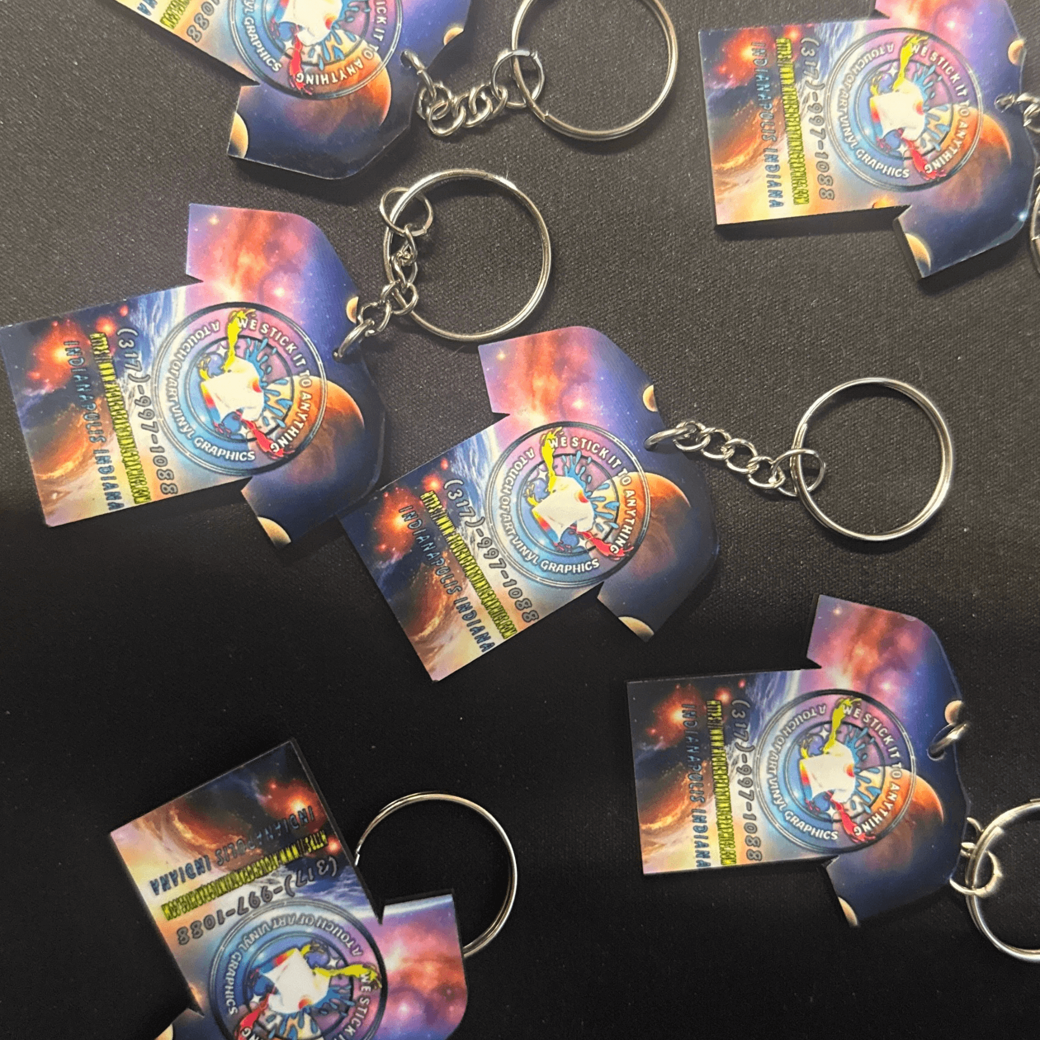 Keychains Examples Online Custom Keychains Personalized Key Tags Online – A Touch of Art Vinyl ...